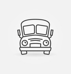 School Bus Outline Concept Funny And Cute