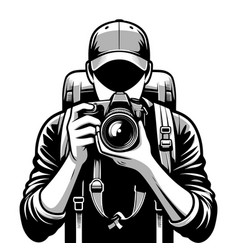 Photographer With Camera Clip Art