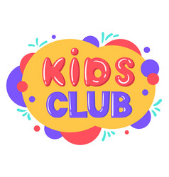 Cartoon Kids Play Club Banner Baby Entertainment