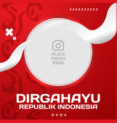 Twibbon Template Design For Celebration Indonesia