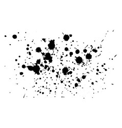 Ink Splatter Grunge Black Paint Drops Template