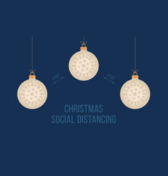 Keep Social Distance Merry Christmas Banner