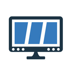 Mac Monitor Screen Icon Simple Editable