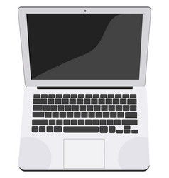 Working Laptop On A White Background