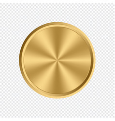 Gold Circle Plate Background Golden Metal Round