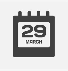 Icon Page Calendar Day - 29 March