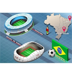 Isometric Stadium Of Natal And Rio De Janeiro