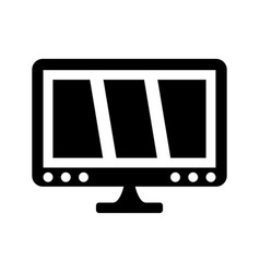 Mac Monitor Screen Icon Black Graphics