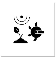 Soil Tilling Glyph Icon