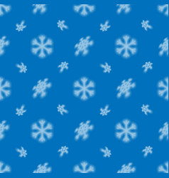 Christmas Seamless Snowflake Pattern With Blurred