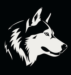 Husky Black Icon On White Background