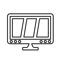 Mac Monitor Screen Line Icon Outline