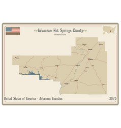 Map Hot Springs County In Arkansas