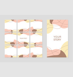 Social Media Pastel Colors Templates Nude Beige