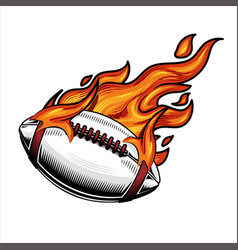 American Football On Fire