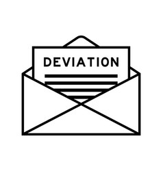 Envelope And Letter Sign With Word Deviation