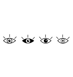 Eye Icon Set Eyesight Vision Sign Mod