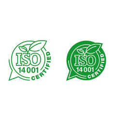 Iso 14001 Certified Flat Lable