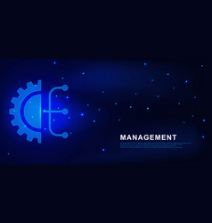 Digital Management Concept With Sign Symbol