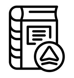 New Side Book Icon Outline Publish