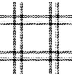 Plaid Seamless Pattern In Black White Check