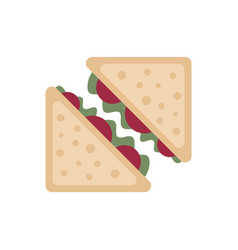 Airport Sandwich Icon Flat Airline Food