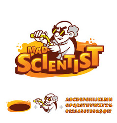 Crazy Professor Mascot Logo