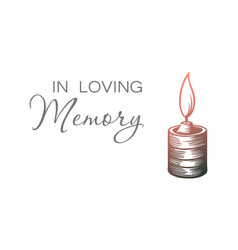 In Loving Memory Memorial Candle