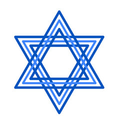 Star Of David Contour Icon