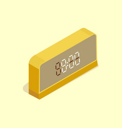 Yellow Electronic Alarm Clock Good Morning Time