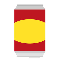 Soda Tin Can Icon Flat Style