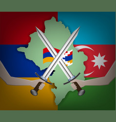 A Poster Dedicated To War Conflict Karabakh