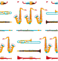 Brass Instruments Seamless Pattern