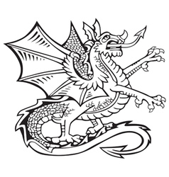 Heraldic dragon no8 Royalty Free Vector Image - VectorStock