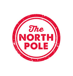 North Pole Stamp Print