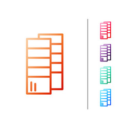 Red Line Pantone Palette Book Swatch Paint Icon