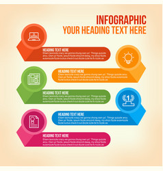 Education Infographic In Colorful Horizontal Bars