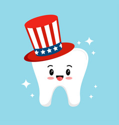 4 Th Of July Tooth Dental Independence Day Icon