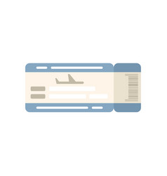 Airplane Ticket Icon Flat Airline Plane