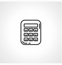 Calculator Line Icon Outline Icon