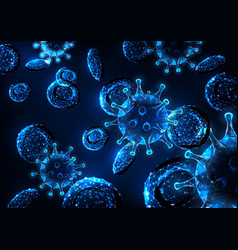 Futuristic Viral Infection Concept With Glowing