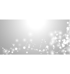 Bokeh Silver Grey Background Snowflake Snow Shine