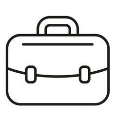 Case Bag Icon Outline Human Work