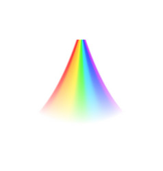 Realistic Rainbow Spectrum