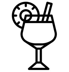 Chi Cocktail Icon Alcoholic Mixed Drink