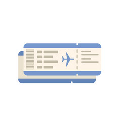 Flight Ticket Icon Flat Plane Pass