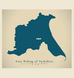 Modern Map - East Riding Of Yorkshire Unitary