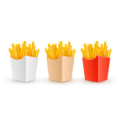 French Potato Pack Box Cartoon Fastfood Fry