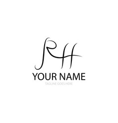 Letter Rh Icon Logo