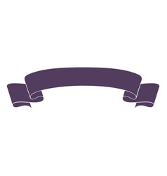 Ribbon Banner Wavy Ends Curved Simple